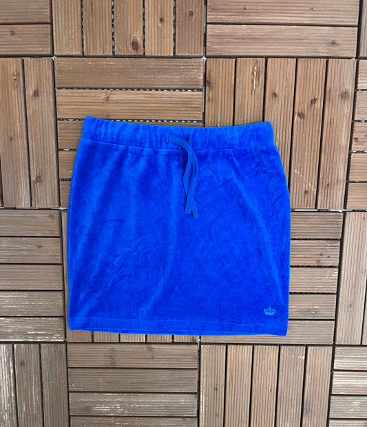 Juicy by Juicy Couture Embroidered Skirt | Size Medium | Vintage 2000s Branded Blue Shirt |