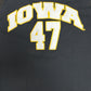 Iowa Hawkeyes Stitched Basketball Jersey | Size Large | Vintage 2000s College Black Jersey |