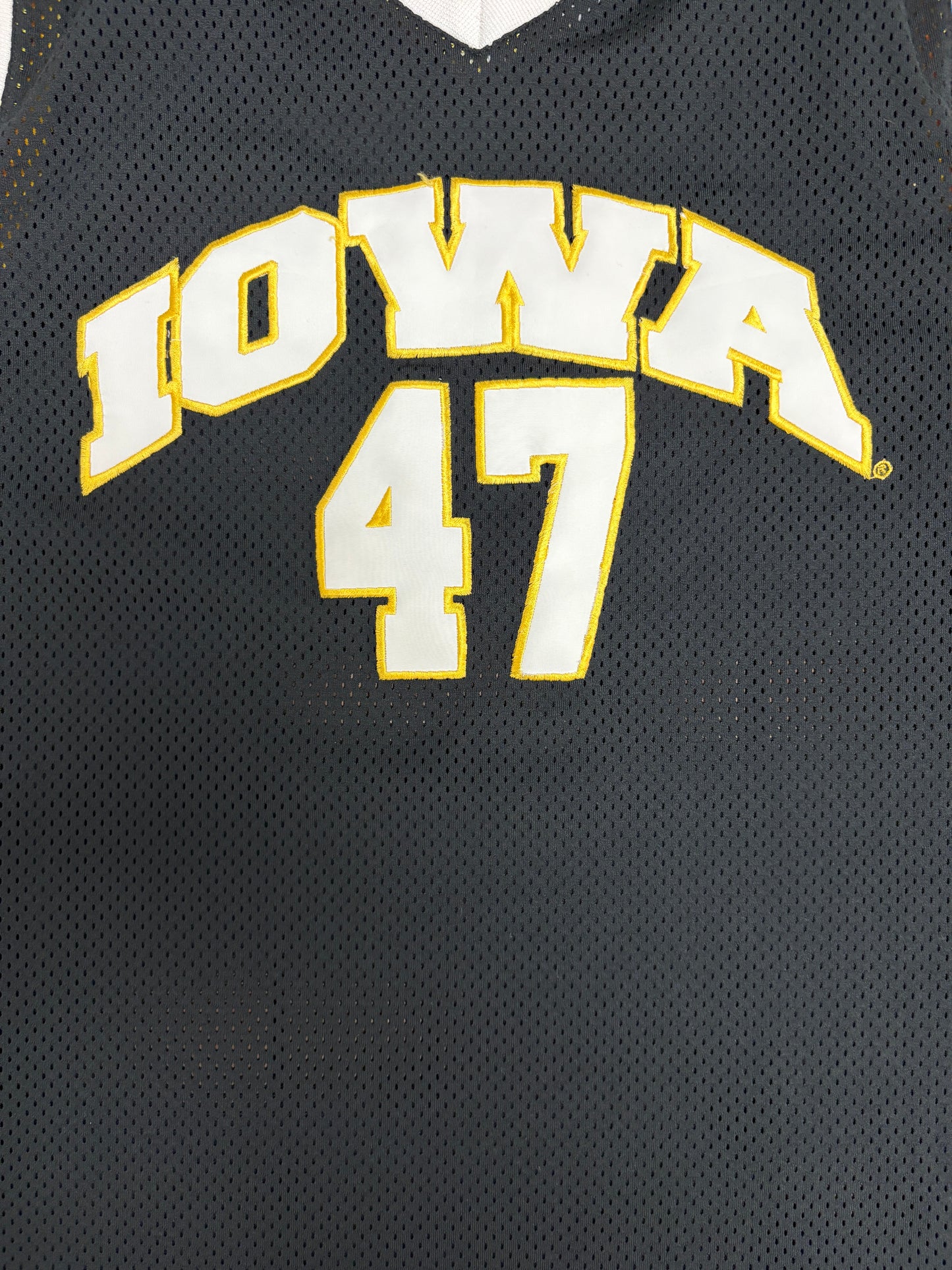 Iowa Hawkeyes Stitched Basketball Jersey | Size Large | Vintage 2000s College Black Jersey |