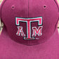 Texas A&M Aggies Embroidered Graphic Hat | Snap Back | Vintage 1990s University Red Cap |