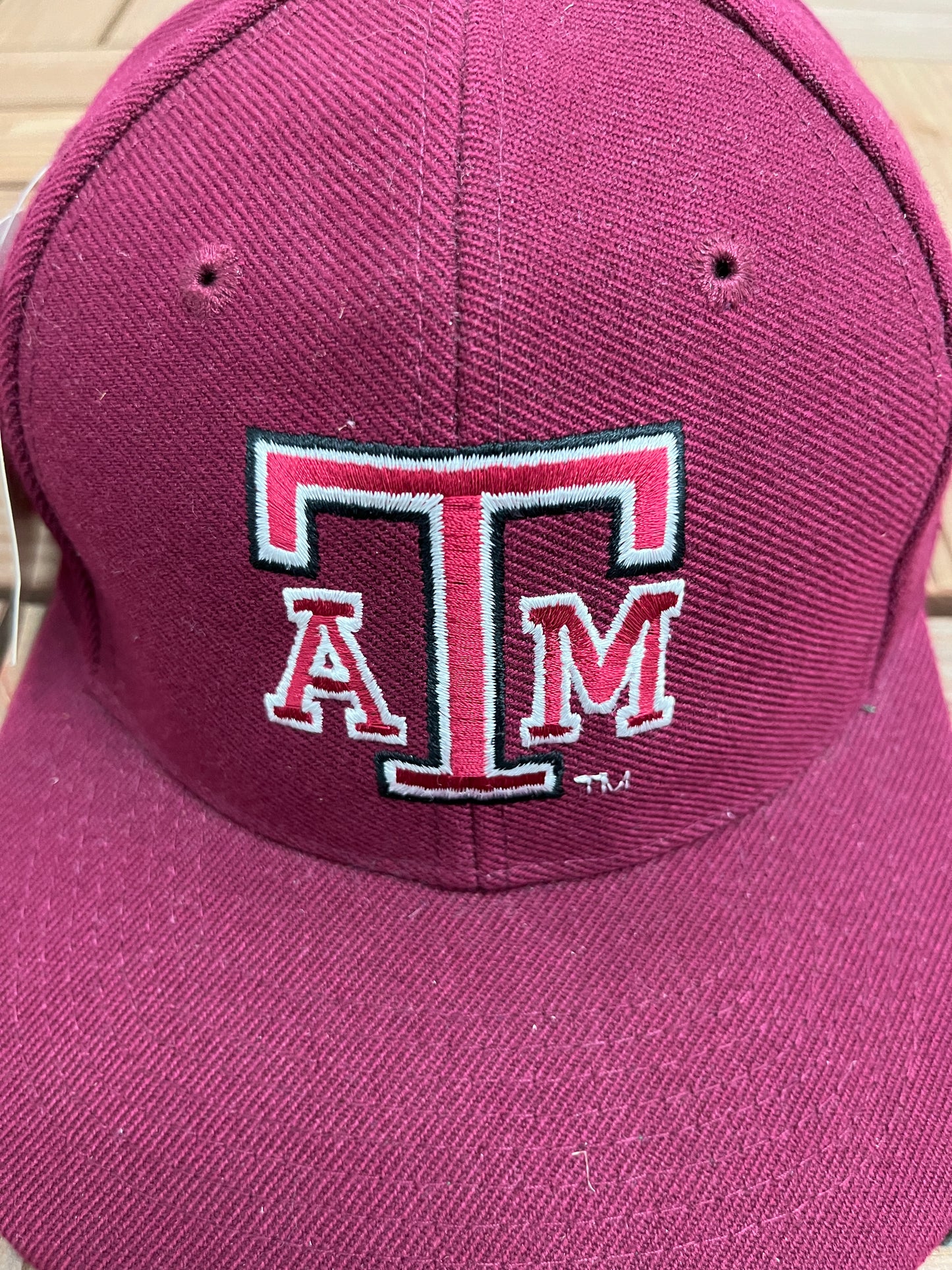 Texas A&M Aggies Embroidered Graphic Hat | Snap Back | Vintage 1990s University Red Cap |