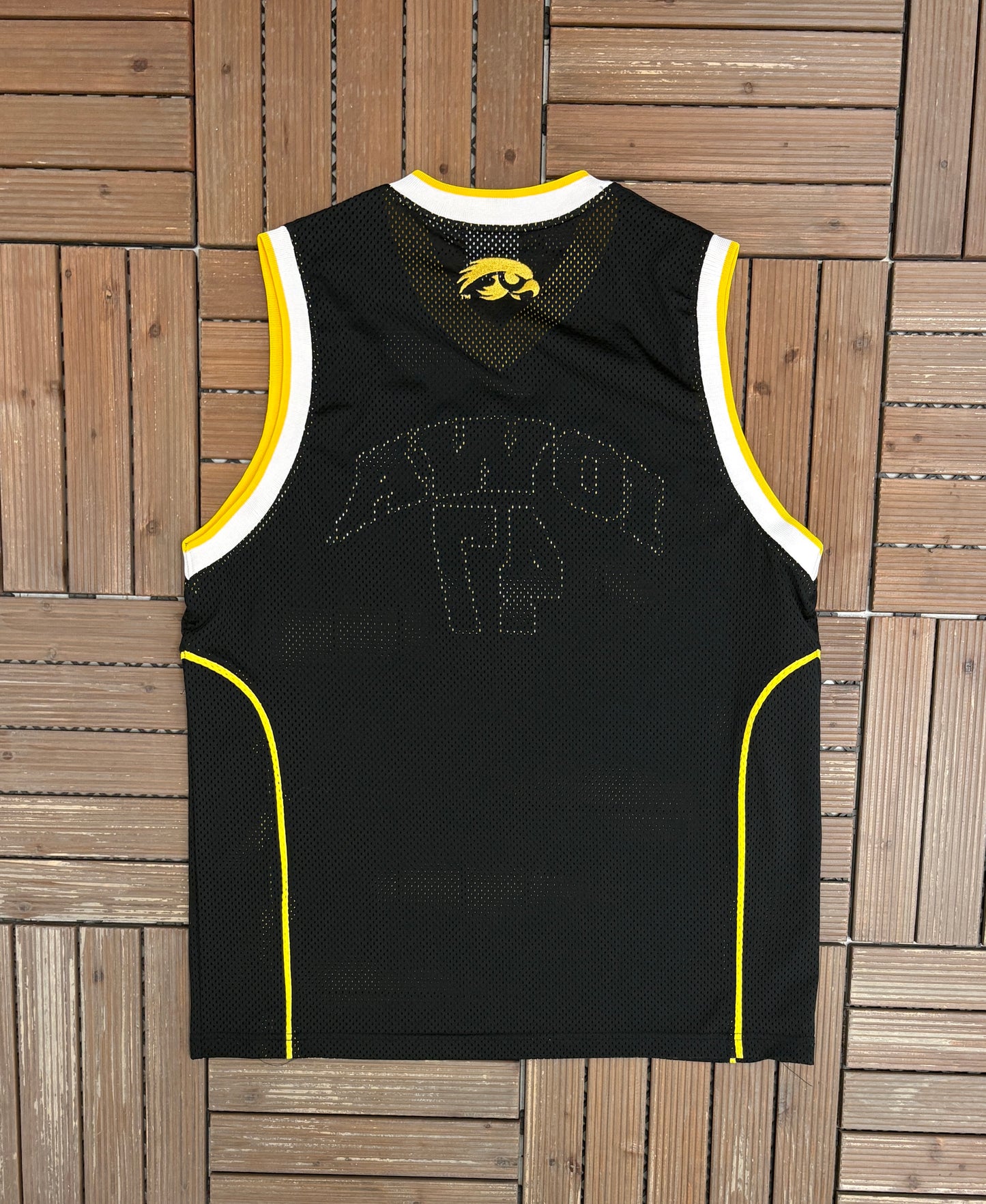 Iowa Hawkeyes Stitched Basketball Jersey | Size Large | Vintage 2000s College Black Jersey |
