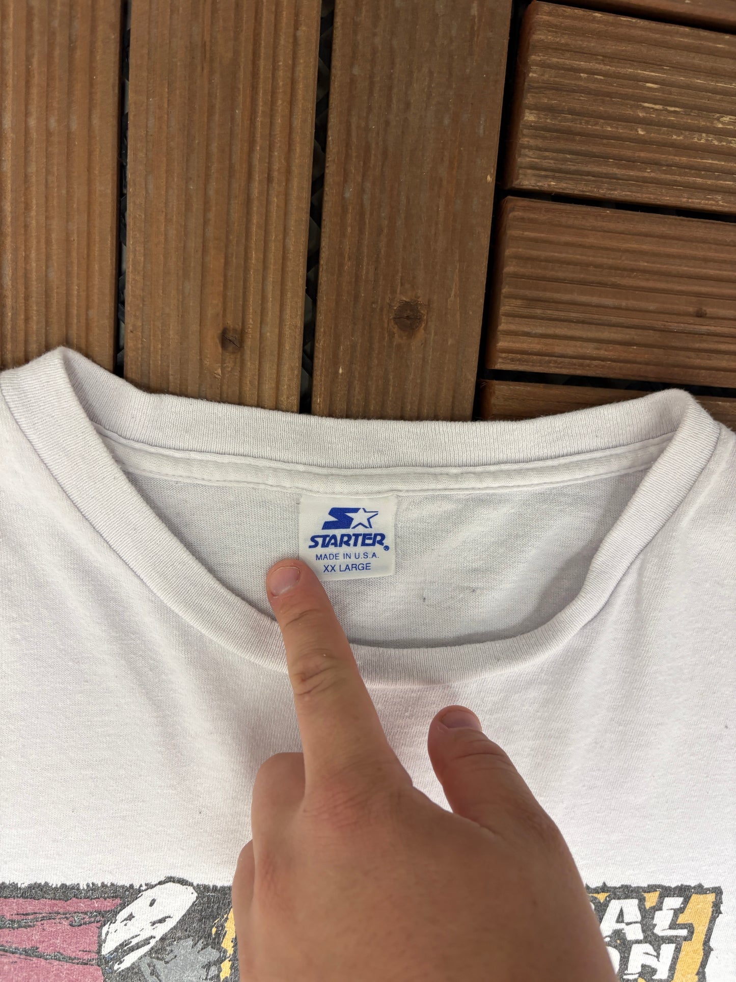 Cleveland Indians Central Division Champions 1996 Graphic Tee | Size XX-Large | Vintage 1990s MLB Baseball White T-Shirt |