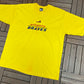 Atlanta Braves Embroidered Graphic Tee | Size XX-Large | Vintage 1990s MLB Baseball Yellow T-Shirt |