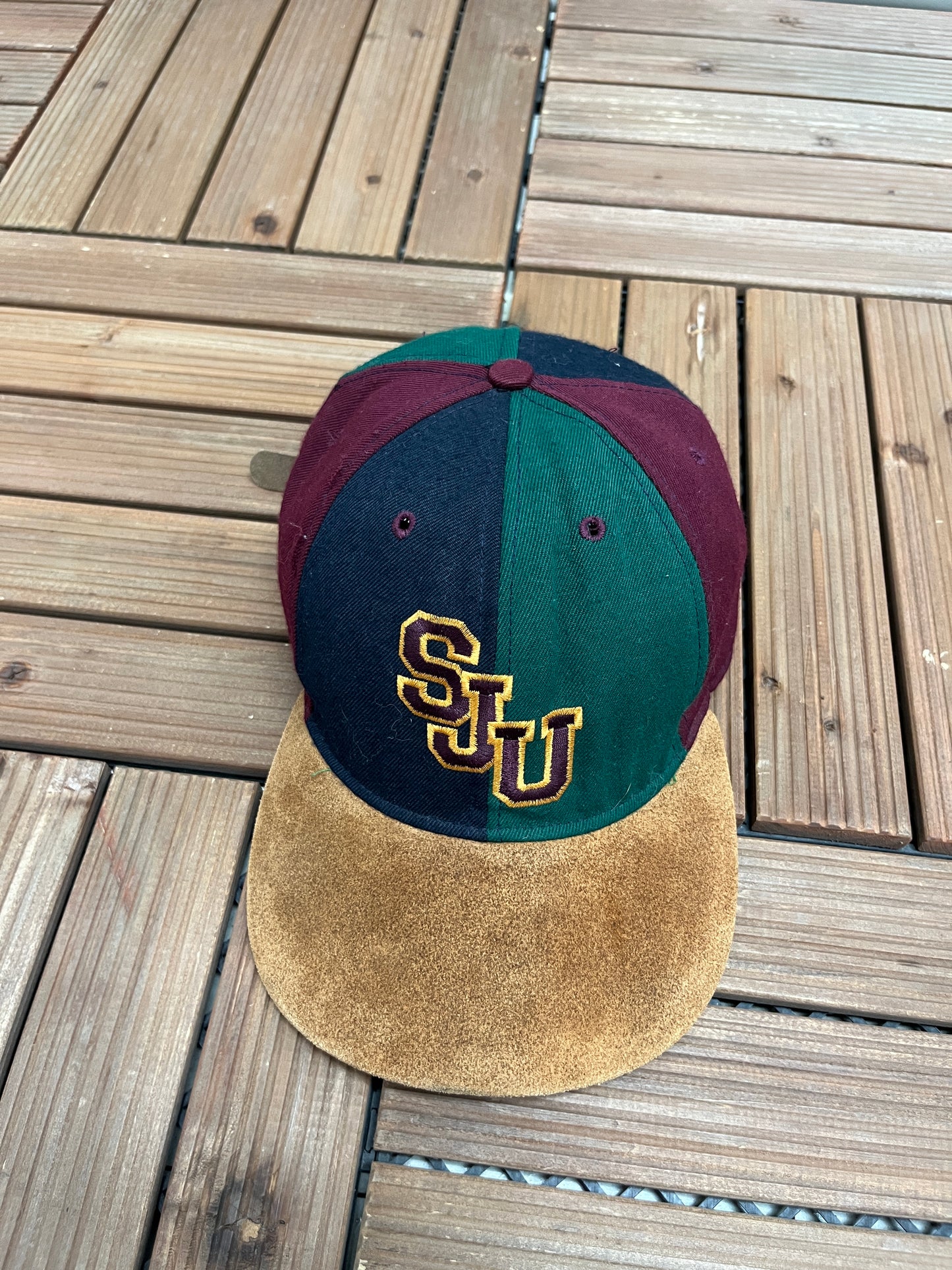 Saint Joseph's Hawks Graphic Hat | Metal Clasp | Vintage 2000s College Blue Cap |