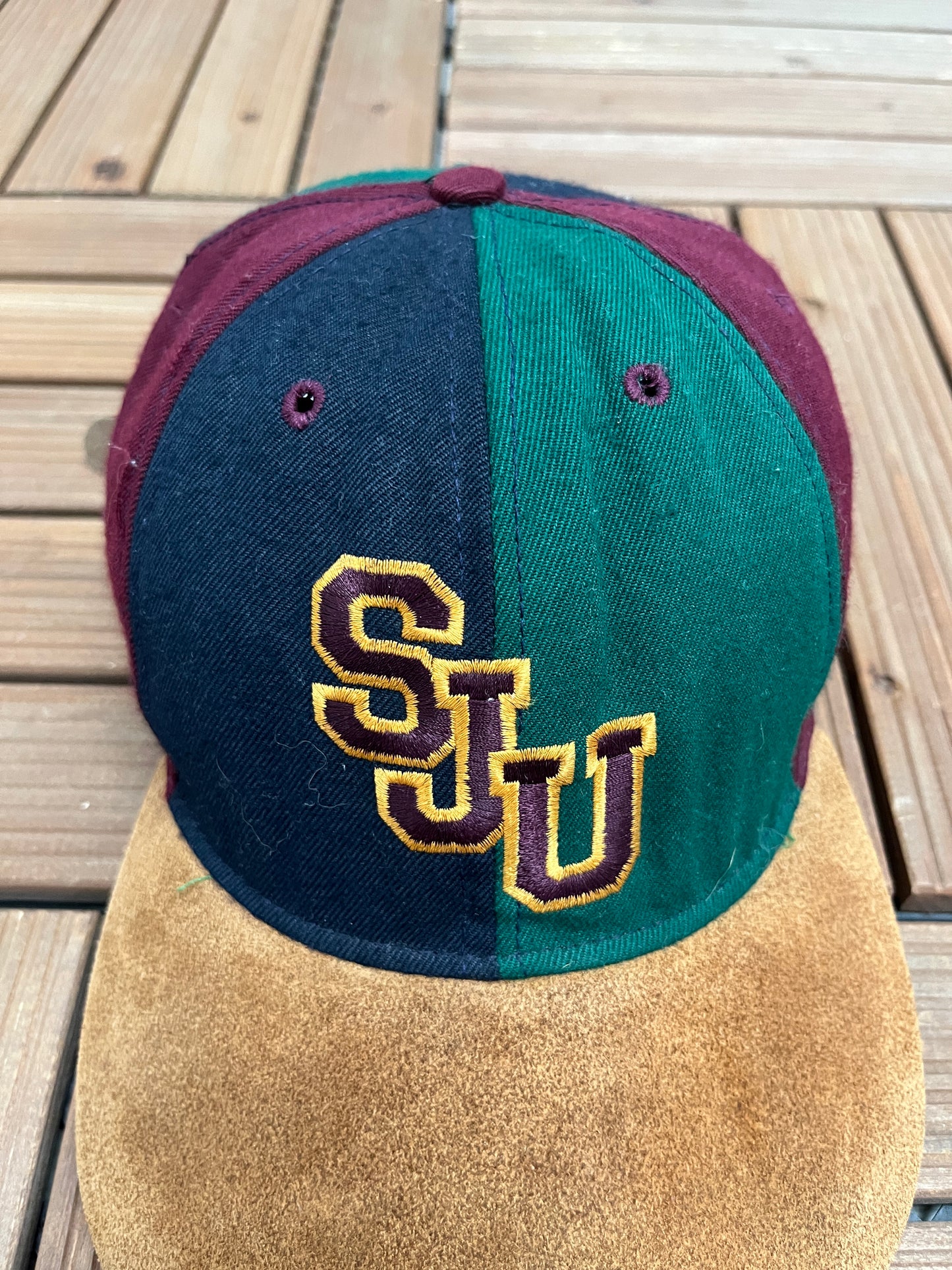 Saint Joseph's Hawks Graphic Hat | Metal Clasp | Vintage 2000s College Blue Cap |