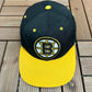 Boston Bruins Embroidered Graphic Hat | Snap Back | Vintage 1990s Sports Specialties NHL Hockey Black Cap |