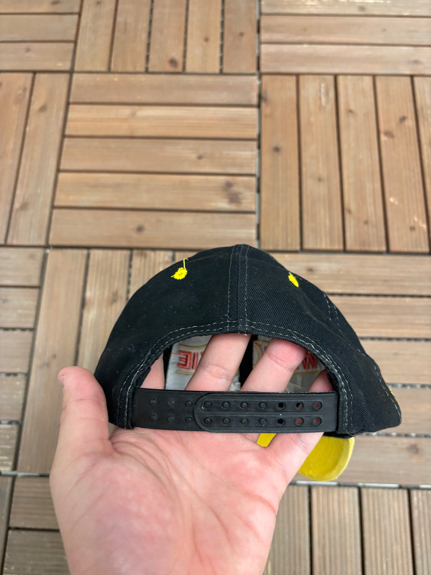 Winn Dixie Mark Martin Graphic Hat | Snap Back | Vintage 1990s NASCAR Racing Black Cap |