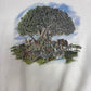 Disney's Animal Kingdom Graphic Crewneck | Size X-Large | Vintage 1990s White Cartoon Promotional Sweater |