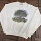 Disney's Animal Kingdom Graphic Crewneck | Size X-Large | Vintage 1990s White Cartoon Promotional Sweater |