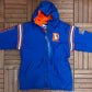 Denver Broncos Puffer Jacket | Size Large | Vintage 1990s NFL Football Pro Player Blue Jacket |