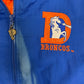 Denver Broncos Puffer Jacket | Size Large | Vintage 1990s NFL Football Pro Player Blue Jacket |