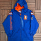 Denver Broncos Puffer Jacket | Size Large | Vintage 1990s NFL Football Pro Player Blue Jacket |