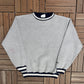 Discus Athletic Grey Crewneck | Size Medium | Vintage 1990s Grey Blank Sweater |