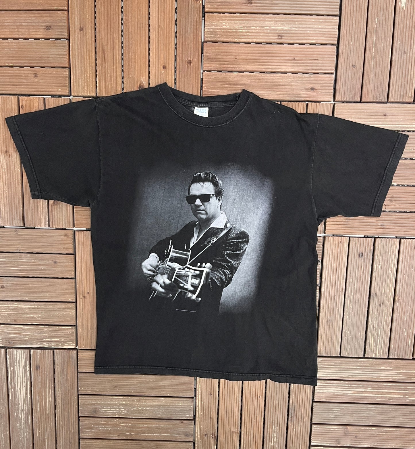 Jimmie Vaughan Strange Pleasure Tour 1994 Graphic Tee | Size Large | Vintage 1990s Rock Music Black T-Shirt |