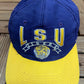 LSU Tigers Embroidered Graphic Hat | Snap Back | Vintage 1990s College Purple Cap |