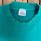 Green Blank Crewneck | Size X-Large | Vintage 1990s Made in USA Green Sweatshirt |