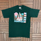 Sailing Vibrant Graphic Tee | Size X-Large | Vintage 1990s Scenic Green T-Shirt |
