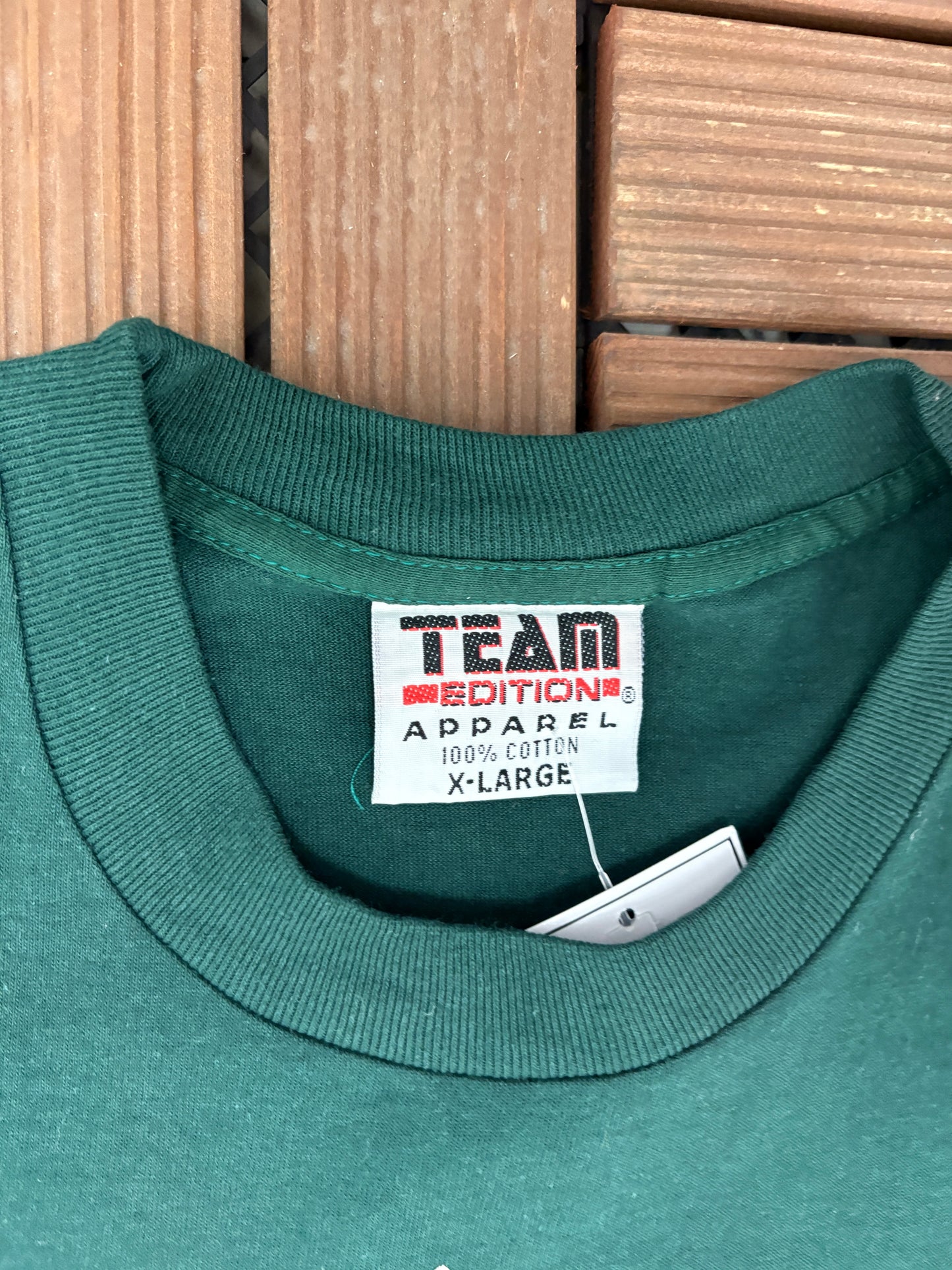 Sailing Vibrant Graphic Tee | Size X-Large | Vintage 1990s Scenic Green T-Shirt |