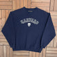 Harvard Business School Graphic Crewneck | Size X-Large | Vintage 1990s College Blue Sweater |