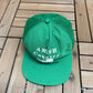 Amish Country Graphic Hat | Snap Back | Vintage 1990s Tourist Promotional Green Trucker Cap |