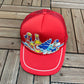 Molson Export Graphic Hat | Snap Back | Vintage 1980s Promotional Red Cap |