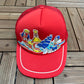 Molson Export Graphic Hat | Snap Back | Vintage 1980s Promotional Red Cap |