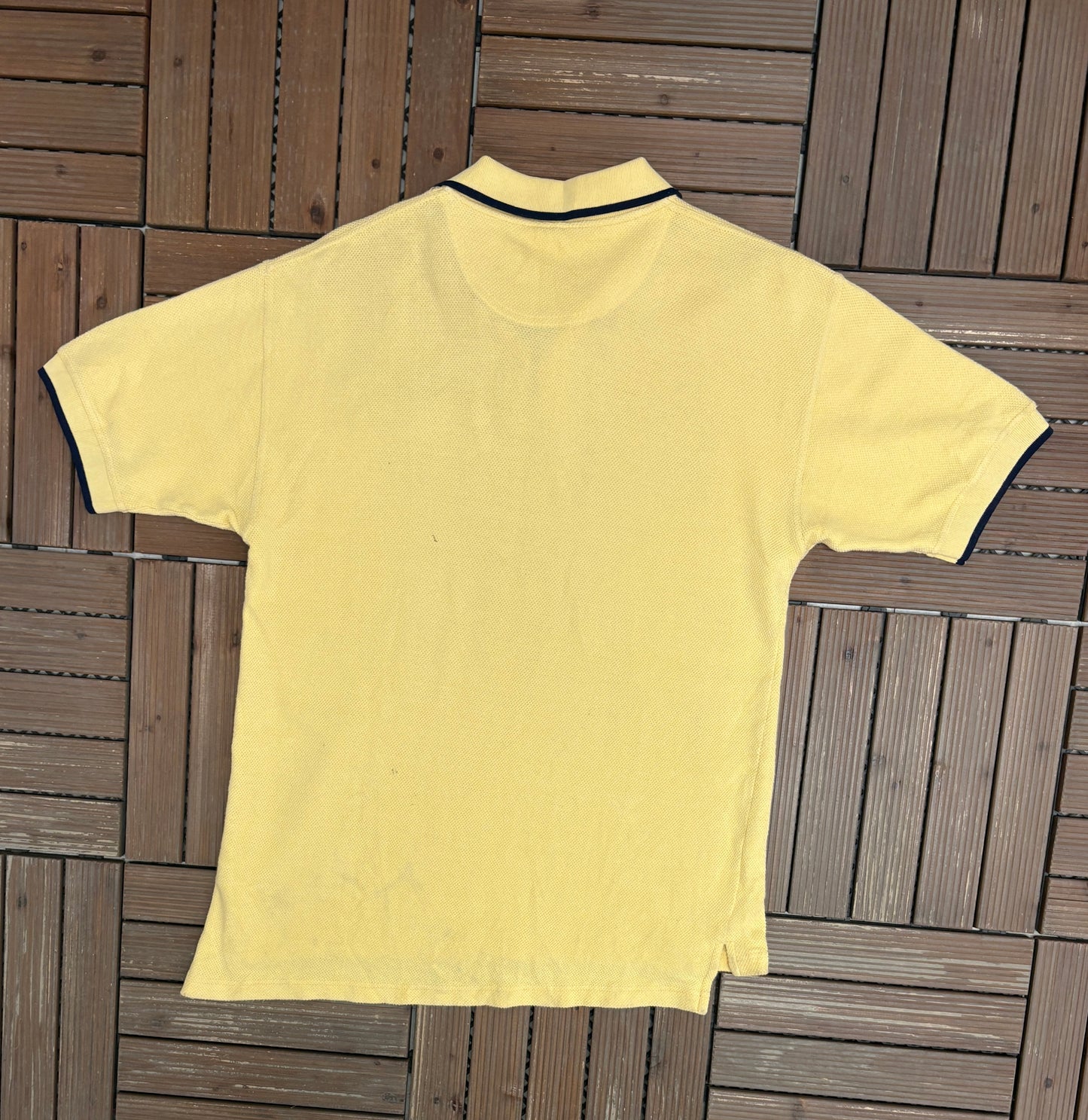 Michigan Wolverines Graphic Tee | Size Large | Vintage 2000s College Yellow Polo T-Shirt |