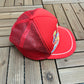 Molson Export Graphic Hat | Snap Back | Vintage 1980s Promotional Red Cap |