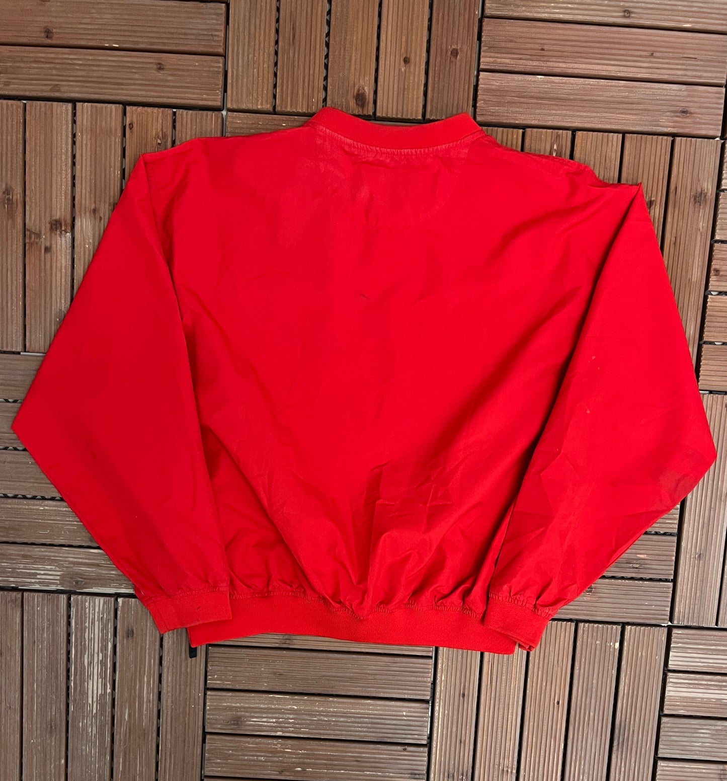 Ohio State Buckeyes BCS Championship 2007 Graphic Windbreaker | Size Medium | Vintage 2000s College Nike Red Jacket |