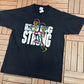 Go Hard, Play Big, Strong Football Graphic Tee | Size X-Large | Vintage 1990s Football Black T-Shirt |