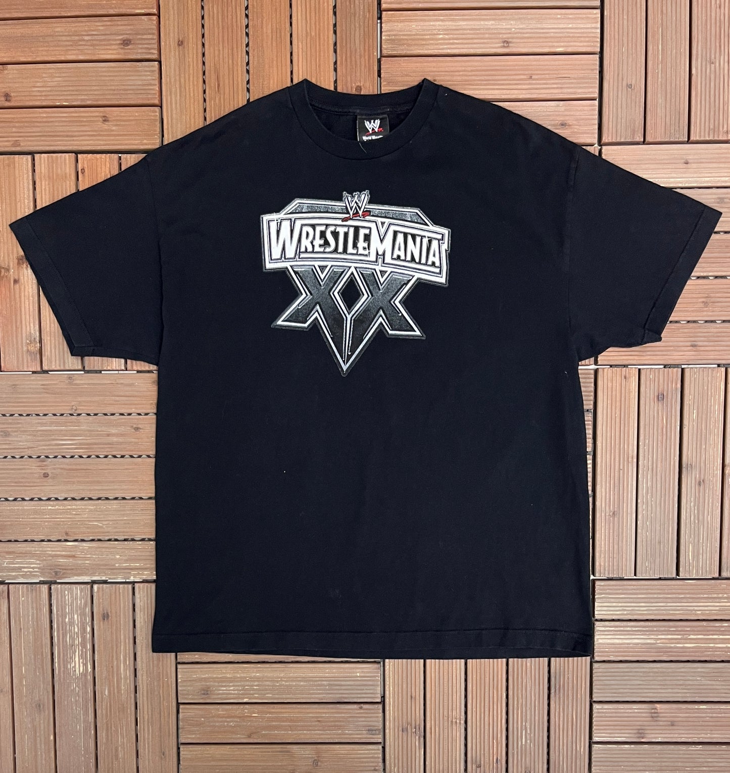 Wrestlemania XX Madison Square Garden Graphic Tee | Size XX-Large | Vintage 2000s Black Wrestling T-Shirt |