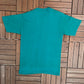 Atlanta Olympics 1996 Graphic Tee | Size Medium | Vintage 1990s Blank Teal T-Shirt |