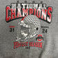 Ohio State Buckeyes 2002 National Champions Graphic Crewneck | Size X-Large | Vintage 2000s College Football Grey Sweater |