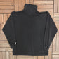Pittsburgh Steelers Embroidered Graphic Turtleneck | Size X-Large | Vintage 1990s NFL Football Starter Black T-Shirt |