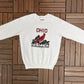 Ohio The Buckeye State Graphic Crewneck | Size Medium | Vintage 1980s Tourist White Sweater |