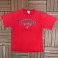 Cleveland Indians Graphic Tee | Size Large | Vintage 2000s MLB Baseball Red T-Shirt |