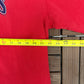 Cleveland Indians Graphic Tee | Size Large | Vintage 2000s MLB Baseball Red T-Shirt |
