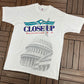 Washington, DC White House Graphic Tee | Size X-Large | Vintage 1990s Tourist White T-Shirt |