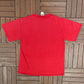 Cleveland Indians Graphic Tee | Size Large | Vintage 2000s MLB Baseball Red T-Shirt |