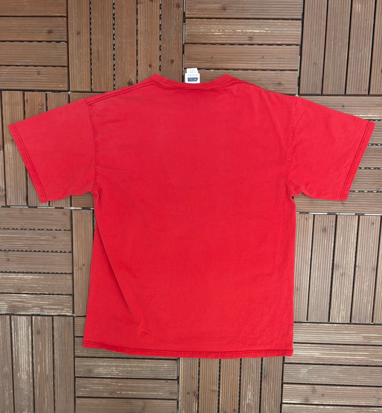 Cleveland Indians Graphic Tee | Size Large | Vintage 2000s MLB Baseball Red T-Shirt |