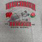 Wisconsin Badgers Rose Bowl 2000 Graphic Tee | Size X-Large | Vintage 2000s College Football Grey T-Shirt |