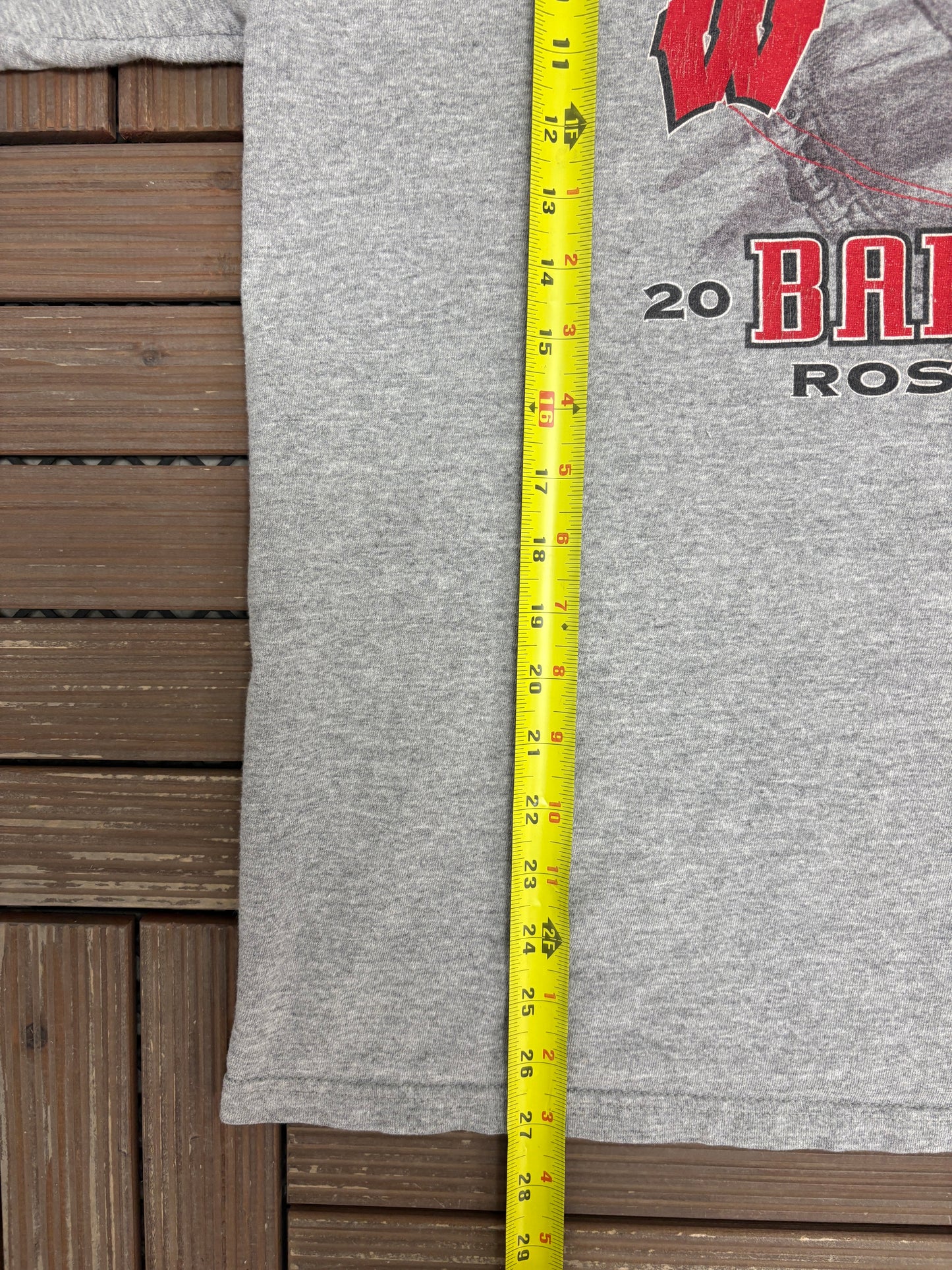 Wisconsin Badgers Rose Bowl 2000 Graphic Tee | Size X-Large | Vintage 2000s College Football Grey T-Shirt |