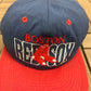 Boston Red Sox Embroidered Hat | Snap Back | Vintage 1990s MLB Baseball Blue Baseball Cap |