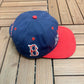 Boston Red Sox Embroidered Hat | Snap Back | Vintage 1990s MLB Baseball Blue Baseball Cap |