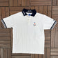 Sydney Olympics 2000 Embroidered Graphic Tee | Size Small | Vintage 2000s White Collared T-Shirt |