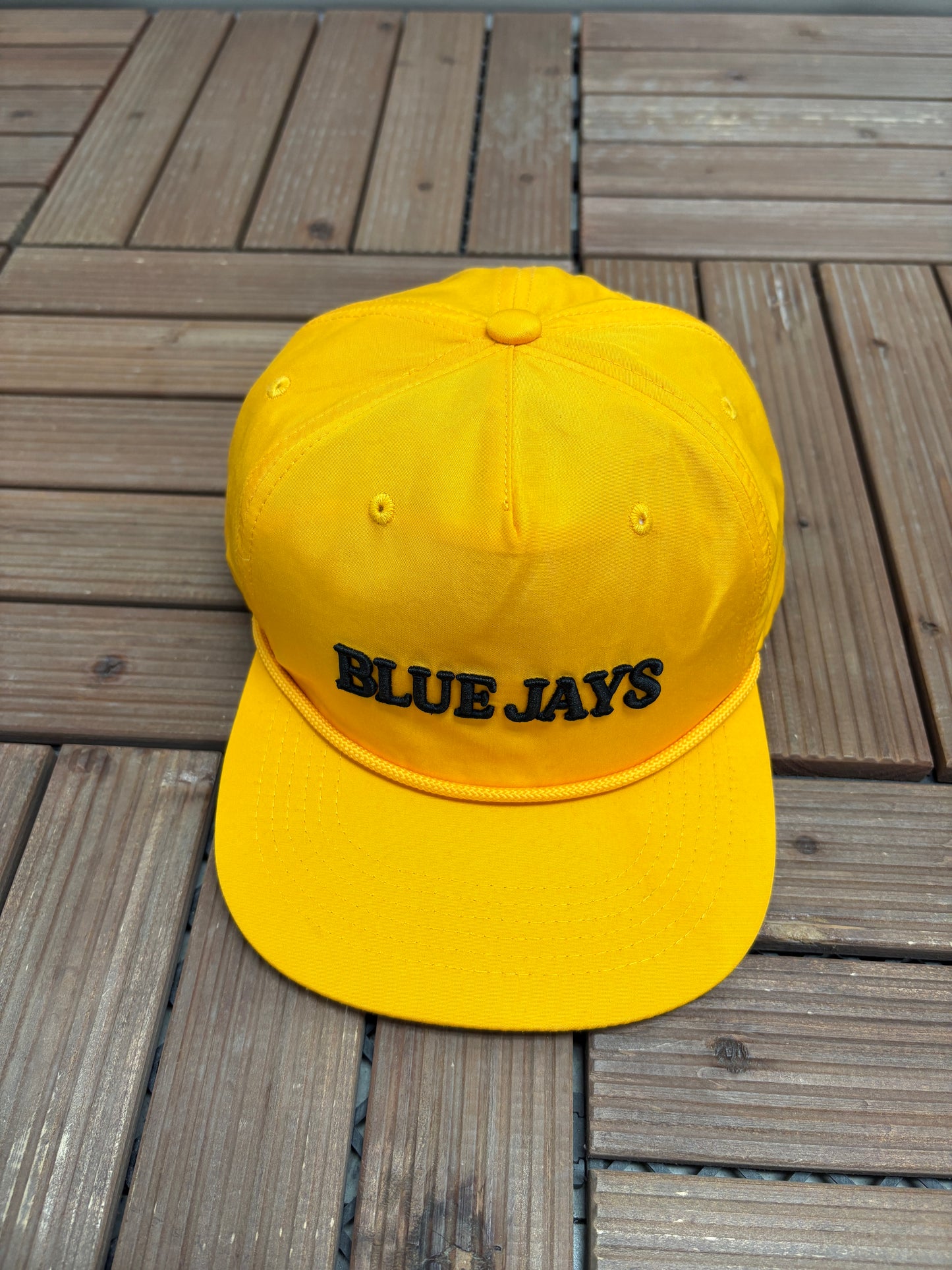 Toronto Blue Jays Embroidered Hat | Snap Back | 2000s MLB Baseball Yellow Cap |