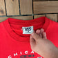 Chicago Bulls Basketball Graphic Tee | Size Large | Vintage 2000s NBA Basketball Red T-Shirt |
