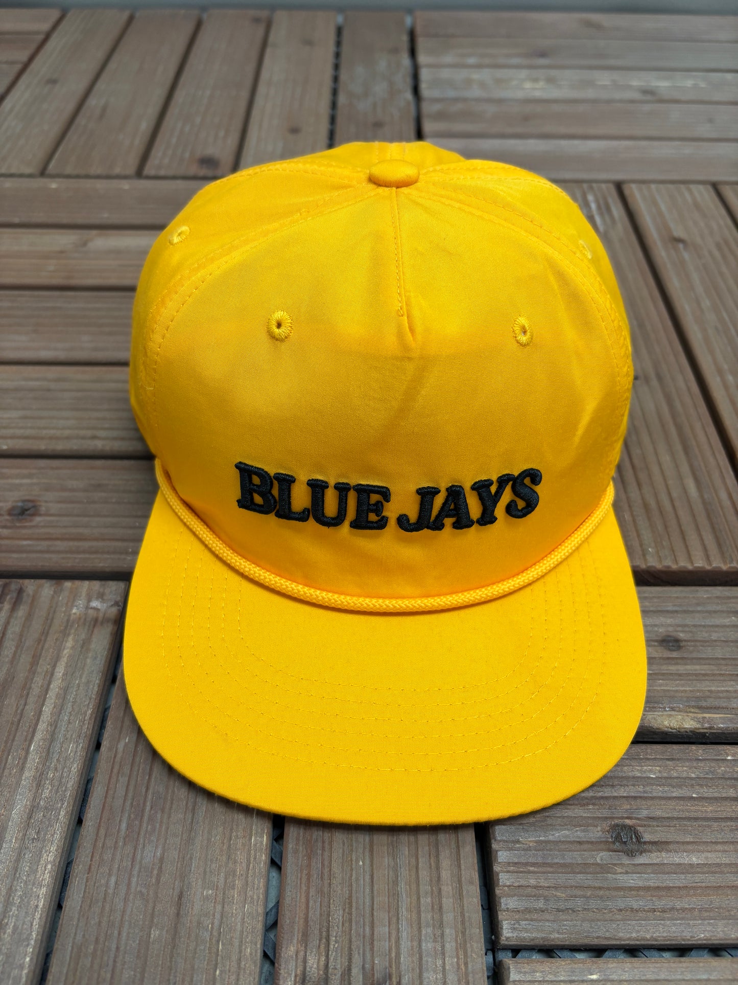 Toronto Blue Jays Embroidered Hat | Snap Back | 2000s MLB Baseball Yellow Cap |