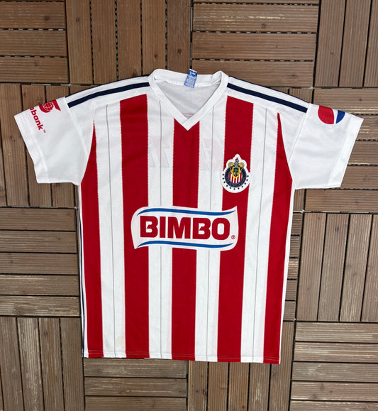 Club Deportivo Guadalajara 2014-2015 Home Kit | Size X-Large | Vintage 2000s White Soccer Jersey |